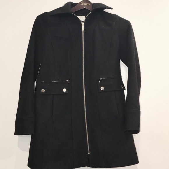 Michael Kors Jackets & Blazers - Michael Michael Kors Black Wool Peacoat